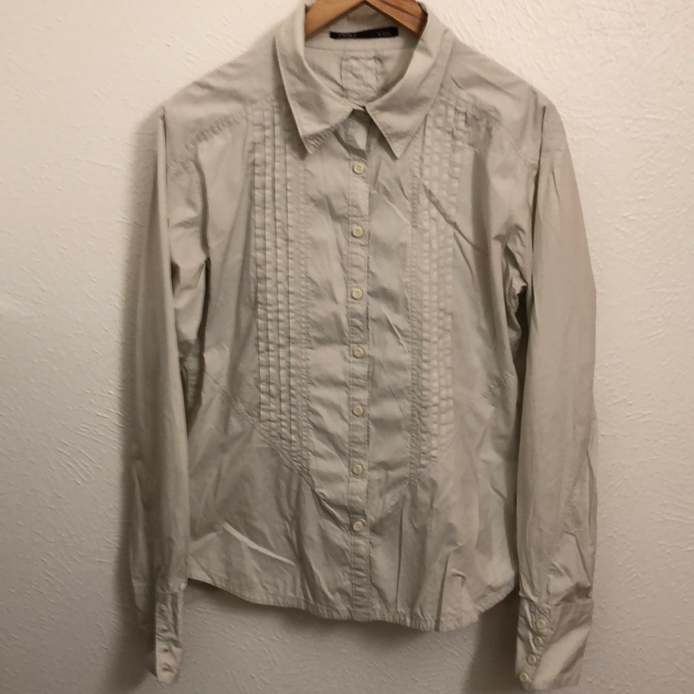 Nau Light Beige Collared Shirt sole large